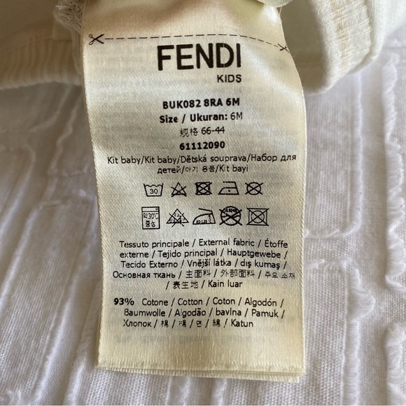 Fendi Baby Long Sleeve Footie Onesie - Picture 5 of 6